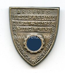 DAF - Arbeitsbeschaffung 28.9.-14.10.1934 Württemberg-Hohenzollern Reichsbetriebsgemeinschaft Handel und Handwerk