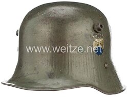 Wehrmacht Heer Stahlhelm M17 mit 2 Emblemen