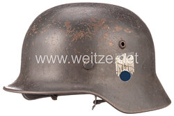 Wehrmacht Heer Stahlhelm M 35 mit Emblem