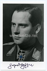 Luftwaffe - Nachkriegsunterschrift von Ritterkreuzträger Gerhard Schöpfel