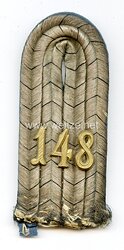 Preußen Einzel Schulterstück für einen Leutnant im 5. Westpreußischen Infanterie-Regiment Nr. 148