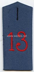 Preußen Einzel Schulterklappe für Mannschaften im Infanterie-Regiment Herwarth v. Bittenfeld (1. Westfälisches) Nr. 13
