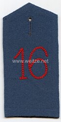 Preußen Einzel Schulterklappe für Mannschaften im Infanterie-Regiment Freiherr von Sparr (3. Westfälisches) Nr. 16