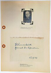 Heer - Originalunterschrift von Ritterkreuzträger General der Infanterie Günther Blumentritt
