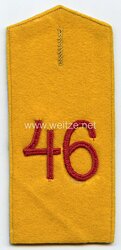Preußen Einzel Schulterklappe für Mannschaften im Infanterie-Regiment „Graf Kirchbach“ (1. Niederschlesisches) Nr. 46