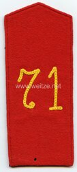 Preußen Einzel Schulterklappe für Mannschaften im 3. Thüringischen Infanterie-Regiment Nr. 71