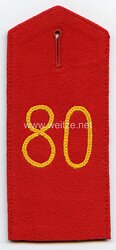 Preußen Einzel Schulterklappe für Mannschaften im Füsilier-Regiment von Gersdorff (Kurhessisches) Nr. 80