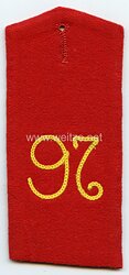 Preußen Einzel Schulterklappe für Mannschaften im 1. Oberrheinischen Infanterie-Regiment Nr. 97