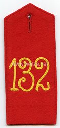 Preußen Einzel Schulterklappe für Mannschaften im 1. Unter-Elsässischen Infanterie-Regiment Nr. 132