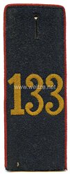 Sachsen Einzel Schulterklappe für Mannschaften im Königlich Sächsischen 9. Infanterie-Regiment Nr. 133