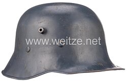 Allgemeine SS Dienst-Stahlhelm M 31 eines Angehörigen der 55. SS-Standarte, nach 1936 vom gleichen Träger im Reichsluftschutzbund weitergetragen !