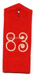 Preußen Einzel Schulterklappe für Mannschaften im Infanterie-Regiment von Wittich (3. Kurhessisches) Nr. 83