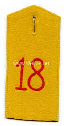 Preußen Einzel Schulterklappe für Mannschaften im Infanterie-Regiment von Grolmann (1. Posensches) Nr. 18