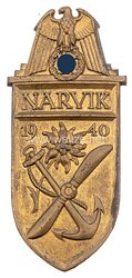 Ärmelschild "Narvik 1940" für Angehörige der Kriegsmarine