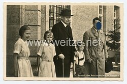 III. Reich - Propaganda-Postkarte - " Adolf Hitler - Besuch des Reichskanzlers in Neudeck "