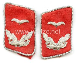 Luftwaffe Paar Kragenspiegel für einen Leutnant der Flakartillerie