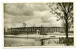 III. Reich - Propaganda-Postkarte - " Berlin, Reichssportfeld Olympiastadion "