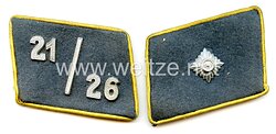 Nationalsozialistisches Fliegerkorps ( NSFK ) Paar Kragenspiegel für einen Scharführer im Sturm 21 / Standarte 26 Berlin (West)