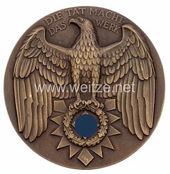 III. Reich -  Hansestadt Kiel große nichttragbare Auszeichnungsplakette 