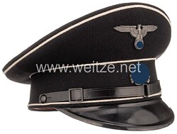 Allgemeine SS / SS-Verfügungstruppe schwarze Schirmmütze für Mannschaften und Unterführer