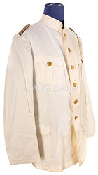 Reichsmarine weiße Jacke nach älterer Vorschrift  für einen Kapitänleutnant  der Marineartillerie 