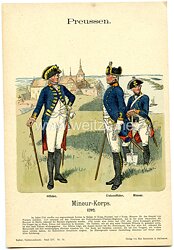 Knötel Uniformtafel "Mineur-Korps" 1792,