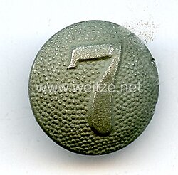 Reichswehr / Wehrmacht Einzel Schulterknopf für einen Soldaten der 7. Kompanie