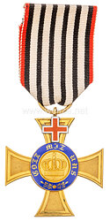 Preussen Kronen-Orden 4. Klasse mit Genfer Kreuz 1872 - 1874