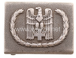 III. Reich DRK - Deutsches Rotes Kreuz Koppelschloss für Mannschaften - Hakenkreuz beschliffen
