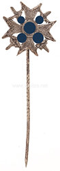 Spanienkreuz in Silber mit Schwertern - Miniatur