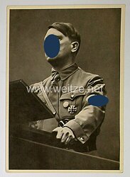 III. Reich - Propaganda-Postkarte - " Der Führer spricht "