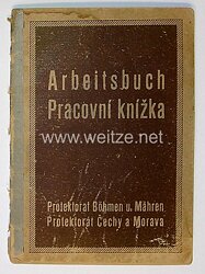 III. Reich - Protektorat Böhmen und Mähren - Arbeitsbuch für einen Mann des Jahrgangs 1909