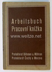 III. Reich - Protektorat Böhmen und Mähren - Arbeitsbuch für einen Mann des Jahrgangs 1911