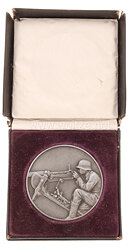 Reichswehr nichttragbare Siegermedaille "Preisrichten 1936 5. Preis " für ein Infanterie Regiment, (MG) Kompanie