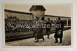 III. Reich - Propaganda-Postkarte - " Der Führer besucht am 8. Oktober 1934 10 Jahre nach seiner Entlassung die Festungshaftanstalt Landsberg a.L. "