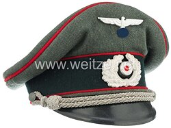 Wehrmacht Heer Schirmmütze für Offiziere Artillerie