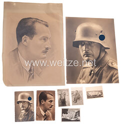 Wehrmacht Heer Fotos, Soldat mit M18 Stahlhelm einer Ergänzungseinheit
