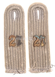 Wehrmacht Paar Schulterstücke für einen Leutnant im Infanterie-Regiment Nr 27.