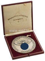 NSFK silberne Siegermedaille "NSFK Reichswettkämpfe des NS-Fliegerkorps Kassel 12.-14. Aug. 1938"