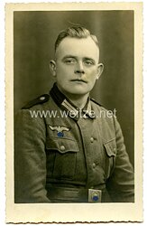 Wehrmacht Heer Portraitfoto eines Soldaten