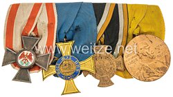 Ordenschnalle eines Preußischen Offiziers und Veteranen des Feldzug 1866