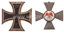 Preussen Roter Adler Orden 4. Klasse und Eisernes Kreuz 1914 2. Klasse
