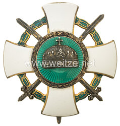 Ungarn 2. Weltkrieg Orden den Heiligen Krone Offizierskreuz mit Schwertern