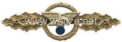 Frontflugspange für Transport- und Luftlandeflieger in Bronze