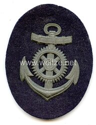 Kriegsmarine Ärmelabzeichen Metallausführung für einen Maschinenmaat 