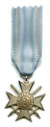 Bulgarien 2. Weltkrieg Militärverdienstkreuz mit Schwertern in Silber