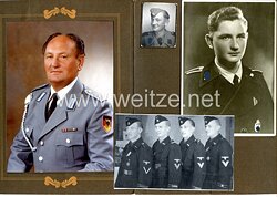 Waffen-SS Portraitfoto, SS-Unterscharführer der Panzertruppe und später Haupt­feldwebel bei der Bundeswehr