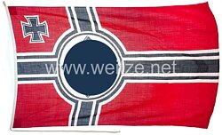 Kriegsmarine Reichskriegsflagge, große Ausführung für ein Schlachtschiff, Schwerer Kreuzer, etc.