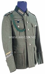 Wehrmacht Feldbluse M 40 für einen Jungschützen der Heeres-Unteroffiziersvorschule IV Hannover, 1. Kompanie
