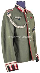 Wehrmacht Heer Parade-Waffenrock für einen Hauptwachtmeister und Spieß der Heeres-Flakartillerie -Abteilung 306